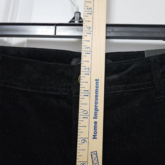 John Mark Velvet Skinny Jeans Women's 14W (34x27.5) Black Velour Straight NWT - Picture 5 of 9